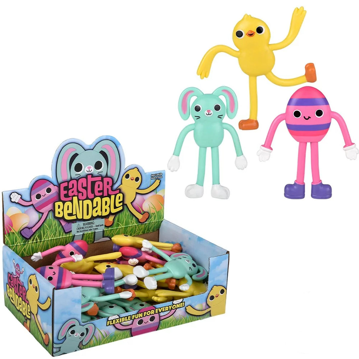 Easter Bendable Kids Toys In Bulk- Assorted
