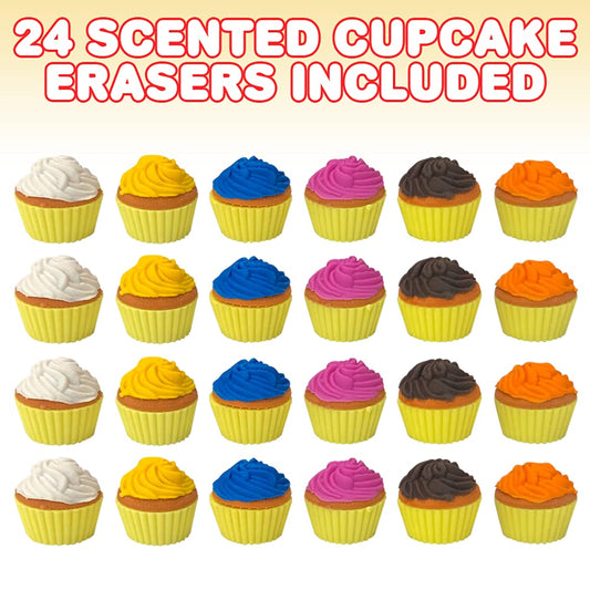 Scented Cupcake Erasers (24 pcs/set=$16.56)