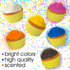 Scented Cupcake Erasers For Kids In Bulk- Assorted
