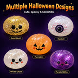 Halloween Soft Squishy Glitter Pumpkin Kids Toy - Assorted