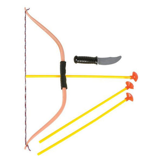 Wholesale 15" Bow and Arrow Set with Plastic Knife & Soft Arrows (Sold by DZ)