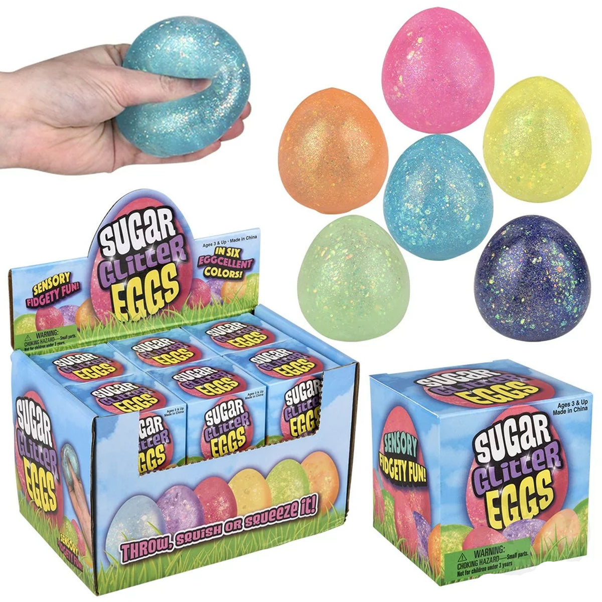Squeezy Eggs Kids Toy In Bulk - Assorted