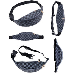 New Check Prints Crossbody Waist Pouch/Bag/Purse For Outdoor Travelling- Assorted