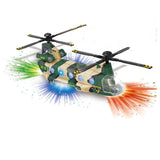 Light Up Bump & Go Military Chinook Helicopter - Exciting Toy for Kids (Sold By Piece)