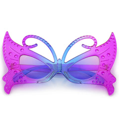 Amber Butterfly Party Glasses (Sold by the Piece or Dozen)