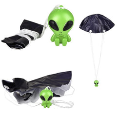 Alien Paratroopers with Parachutes - Durable Plastic Guys Playset