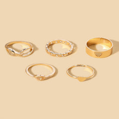New Galaxy Heart & Chain Style Jewelery Finger Rings For Women's