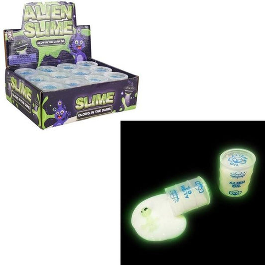 Alien Glow In The Dark Oil Slime (Sold By Dozen)