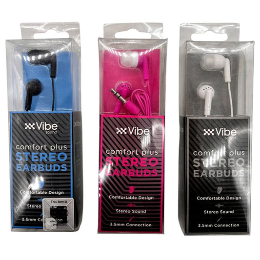 3.55mm Wired Earbuds With Stereo Sounds- Assorted