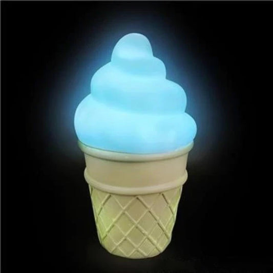 5.5" Ice Cream Cone Led Tap Lamp