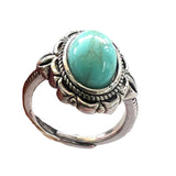 Adjustable Turquoise Beautiful Ring | Sky Blue Color Sterling Silver