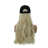 Wholesale Baseball Cap Wig Hair Extensions Wig Hat with Long Blonde Fake Hair (Sold by the piece)