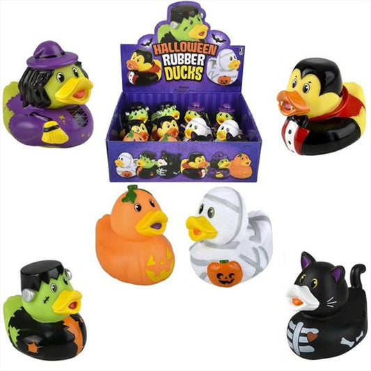 Wholesale 3.5" Colorful Halloween Rubber Duckies Toy For Kid- Assorted
