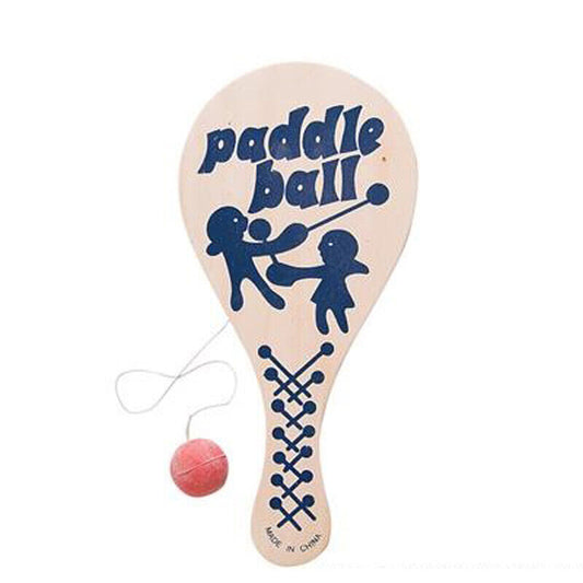 Wooden Paddle Ball Stress Relief Game For Toddlers & Adults- MOQ 12