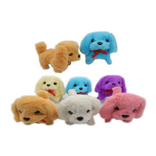 Battery Operated Walking Puppy Plush Toys Assorted- Pieces/ Dozen