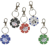 Poker Chip Keychain In Bulk- Assorted