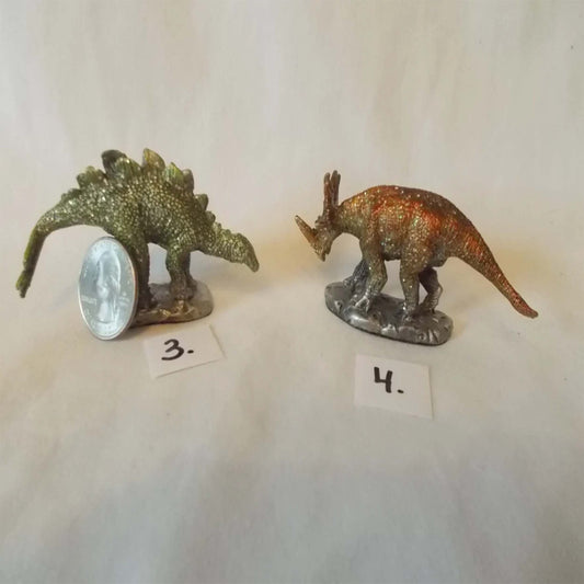 Wholesale Pewter Dinosaur Figures Exquisite and High-Quality Collectibles (Sold by the dozen or piece)