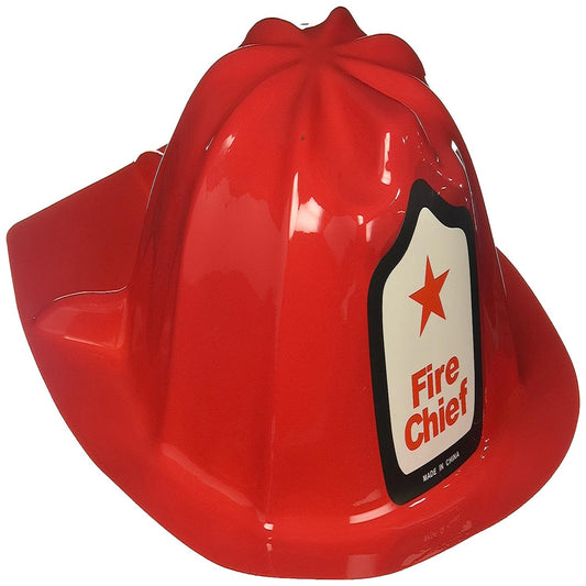 Plastic Firefighter Chief Hat Party Halloween Costume - Sold by Dozen