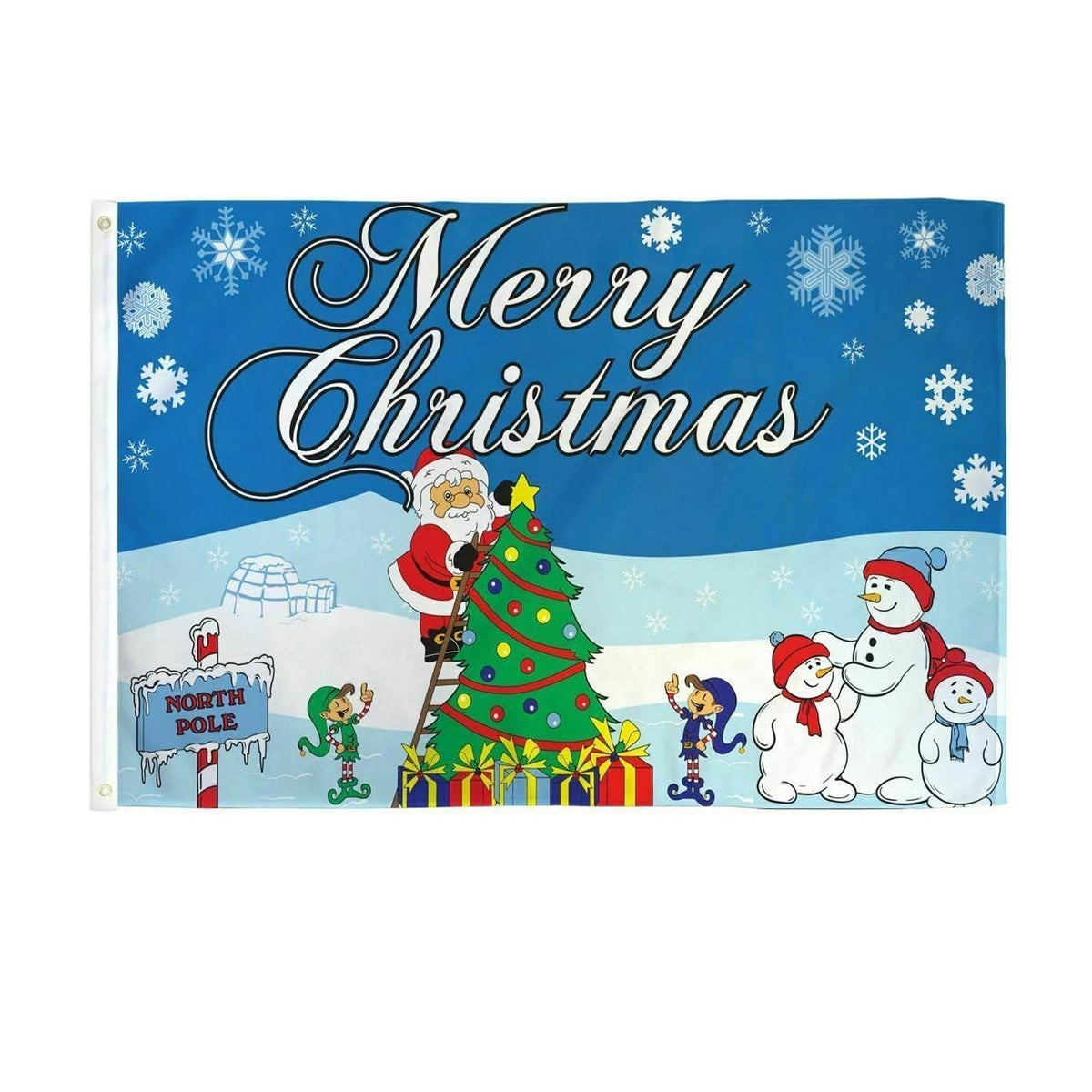 Big 3x5 Feet Santa Claus Christmas Flag