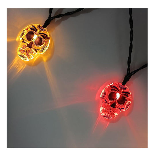 Large Pumpkin & Skull Light Necklace Glow Pendant - (Available by Piece or Dozen)