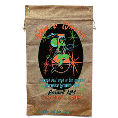 New Space Queen Marijuana Burlap Bag - Elevate Your Style (Sold By Piece)