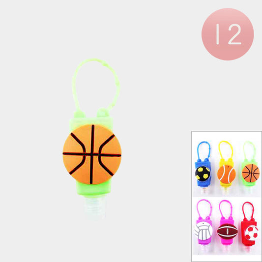 Hand Sanitizer with Sports Ball Silicone Holders for kids & adults MOQ -12 pcs