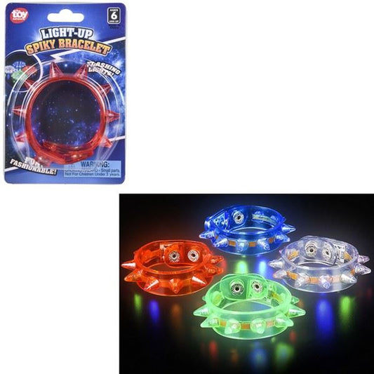 Light Up Spiky  Bracelet kids toys ( 1 Dozen=$44.99)