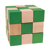 2" WOODEN MAGIC CUBE PUZZLE (Dozen = $21.99)