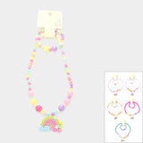 Pendant Beaded Stretch Kids Necklaces (1 Dozen=$18.00)