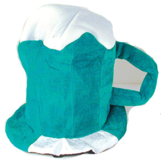 Green Beer Mug Plush Party Carnival Hat For All (Set Of 6)