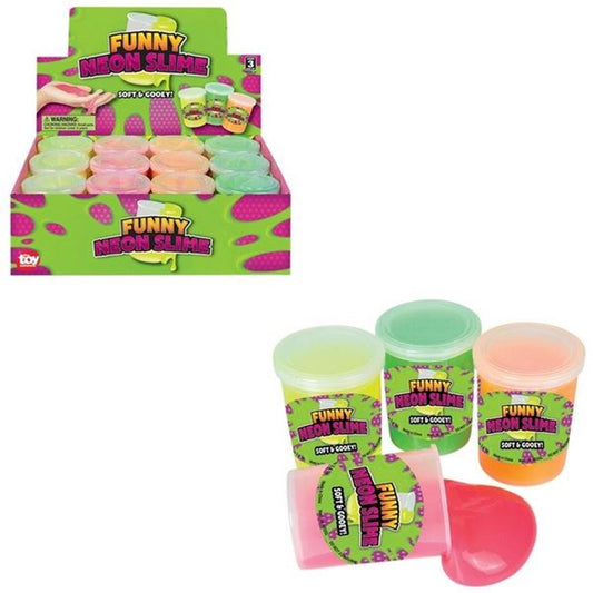 Wholesale Funny Neon Colors 2" Slime Sensory Toy For Kids (Sold by DZ)