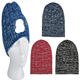 Knit Heathered Beanie Cap Blank In Bulk- Assorted