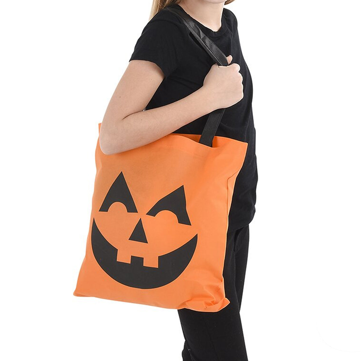 Fabric Halloween Lantern Tote Bag in Bulk