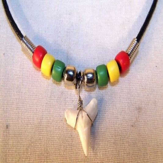 Wholesale New Reggae Shark Tooth Handmade Necklace Adjustable Cords (Sold by the dozen)
