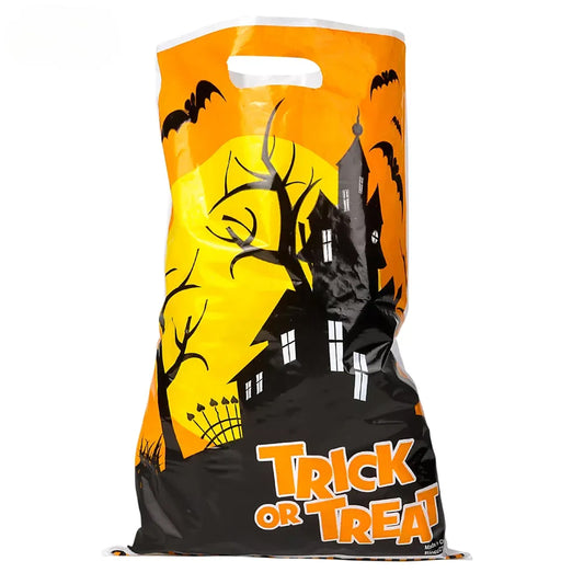 Wholesale Halloween Haunted House Trick Or Treat Bag - 11"x17"- Sold By DZ