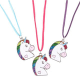 Glitter Unicorn Necklace 16" - Sparkly Magic Jewelry for Kids