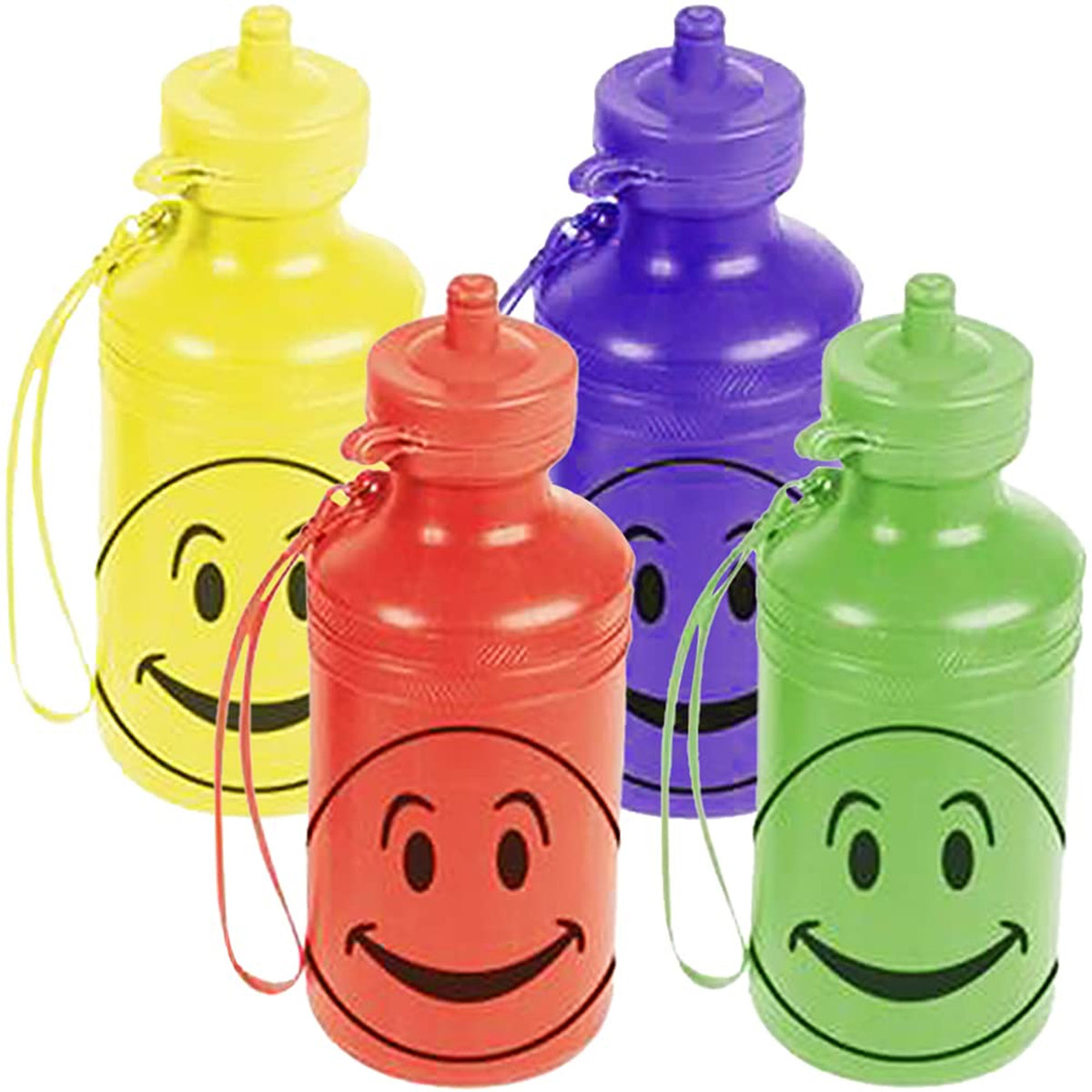 Smile Face Water Bottle In Bulk- Assorted