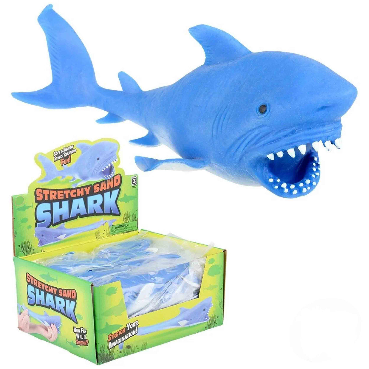 Stretchy Sand Shark Soft Kids Toy In Bulk