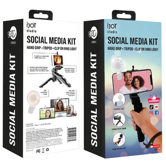 Studio Social Media Kit with Hand Grip Stabilizer