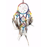 Wholesale Multi-Color Rainbow Dreamcatcher 6.5" x 20" with - Handcrafted Bohemian Decor