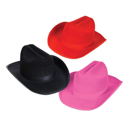 Kids Felt Cowboy Hat In Bulk- Assorted