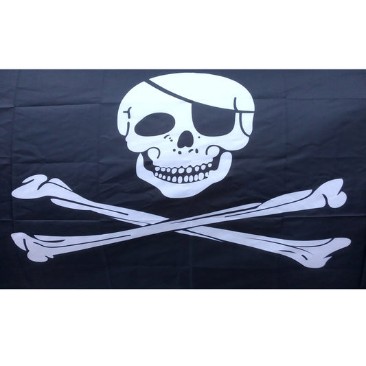 Skull Cross Bone 3' X 5' Flag - Pirate-Inspired High-Quality Decoration Piece