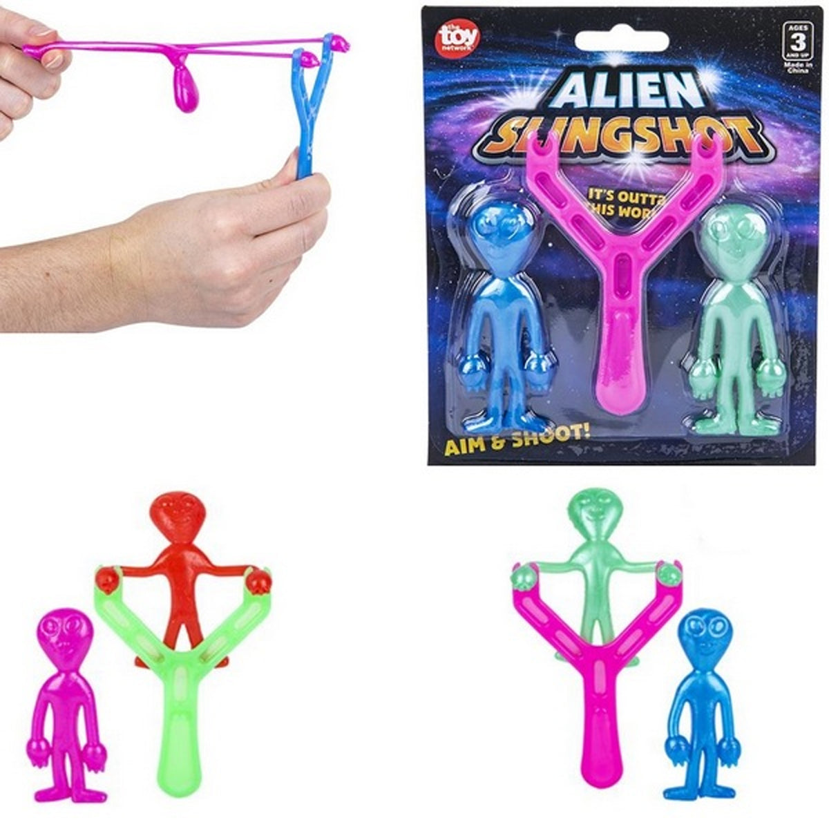 Alien Stretchy Sling Shot kids Toys(1 Dorzen=$22.49)