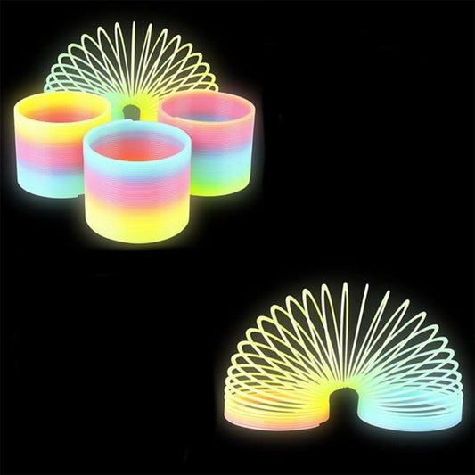 Wholesale 3.15" Glow In The Dark Magic Coil Spring Toy for Kids - Shines at Night