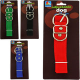 Adjustable Nylon Dog Collar Leash For Pet Use- MOQ 24 Pack