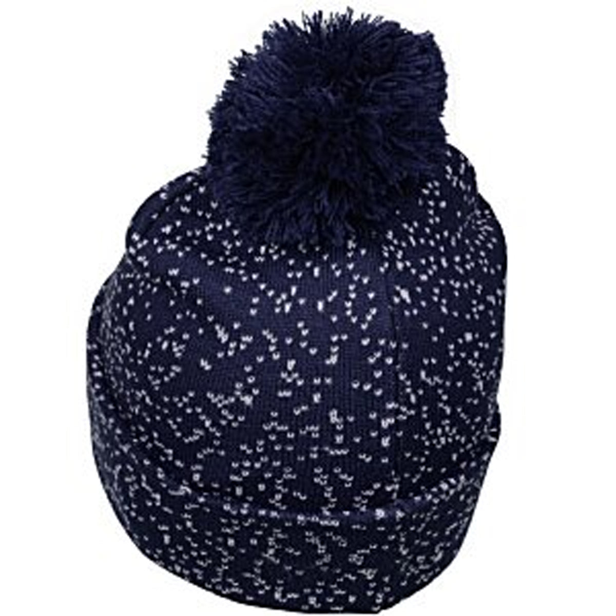 Winter Beanie Speckled Pom with Cuff Blank In Bulk- Assorted