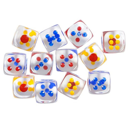 Wholesale 1 inch Transparent Dice - Roll the Fun, See the Action