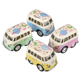 2" Diecast Pull Back Mini Bus | Assorted | (Dozen = $44.99)