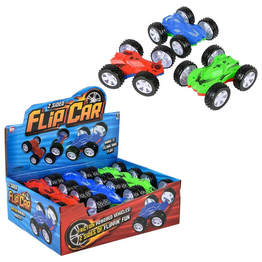 4.5" Flip Friction Car Toy- {Sold By Dozen= $35.99}