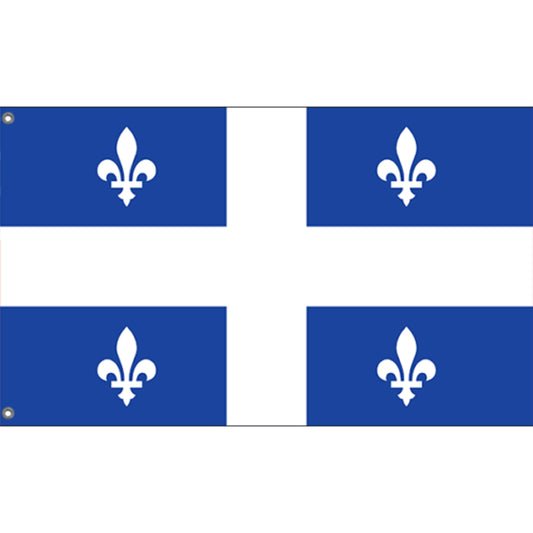 Quebec Country 3' x 5' Flag - High-Quality Banner